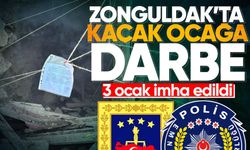 Zonguldak'ta 3 kaçak ocak imha edildi