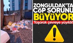 Zonguldak’ta çöp sorunu büyüyor: Taşarak çevreye yayıldı!
