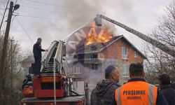 Çaycuma’da korkutan yangın: Alev alev yandı!