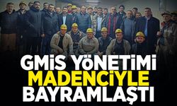 GMİS Yönetimi madenciyle bayramlaştı