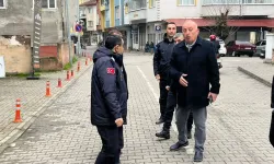 Gökçebey'de trafik ve yaya güvenliği için sahada inceleme