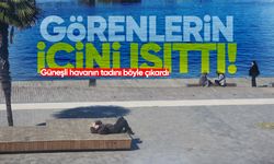 Güneşli havanın tadını böyle çıkardı: Görenlerin içini ısıttı!