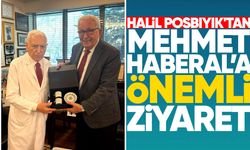 Halil Posbıyık'tan Mehmet Haberal'a ziyaret
