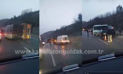 Zonguldak’ta feci kaza: Buzlanan yolda 7 araç zincirleme kaza yaptı