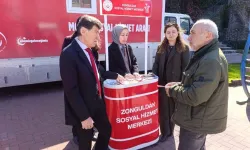 Mobil sosyal hizmet aracı Zonguldak'ta tanıtıldı