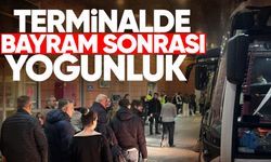 Terminalde bayram sonrası yoğunluk