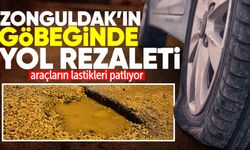 Zonguldak’ın göbeğinde yol rezaleti!