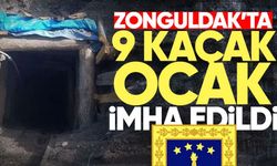 Zonguldak’ta 9 kaçak maden ocağı imha edildi