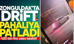 Zonguldak'ta drift pahalıya patladı: 420 bin lira ceza kesildi!