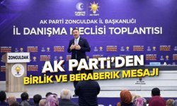AK Parti Danışma toplantısında birlik beraberlik mesajı verdi