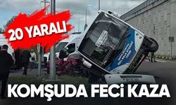Bartın’da halk otobüsü kaza yaptı: 20 yaralı!