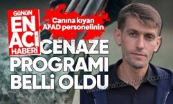Canına kıyan AFAD personelinin cenaze programı belli oldu