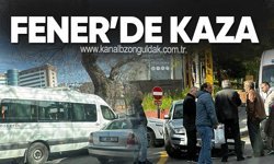 Servis Aracı ile Otomobil Çarpıştı