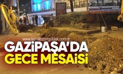 Gazipaşa’da Gece Mesaisi