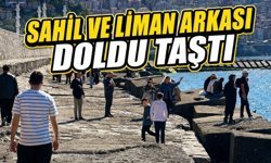 Zonguldak’ta yaz geri döndü: Sahil doldu taştı