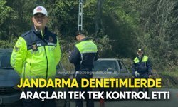 Jandarma köy yollarında denetimleri elden bırakmıyor