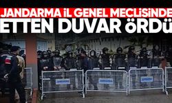Jandarma, İl Genel Meclisi'nde etten duvar ördü