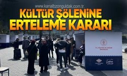 Zonguldak’ta Kültür Şölenine Erteleme Kararı