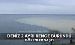 Zonguldak’ta deniz iki ayrı renge büründü!