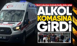 Kent Lokantası önünde korku dolu anlar: Alkol krizine girdi!