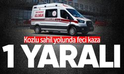 Kozlu sahil yolunda kaza: 1 kişi yaralandı!