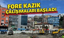 Zonguldak’ta 9 katlı Merkez Çarşı için fore kazık çalışmaları başladı