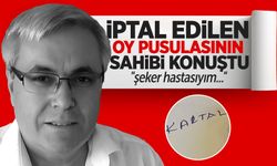 Oy pusulasını yanlış yazan Bükrü konuştu: "Şeker hastasıyım heyecanla yazdım"