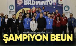 ÜNİLİG Badminton’da Şampiyon BEUN