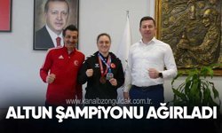 Kamil Altun, şampiyonu ağırladı