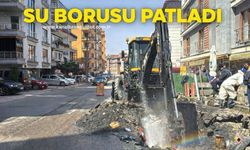Belediye ekipleri su borusunu patlattı