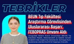 BEUN Tıp Fakültesi Araştırma Görevlisinden Uluslararası Başarı