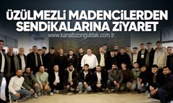Üzülmezli madencilerden sendikalarına ziyaret