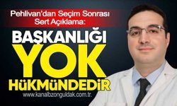 Pehlivan’dan Seçim Sonrası Sert Açıklama: “Başkanlığı Yok Hükmündedir”