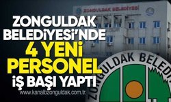 Zonguldak Belediyesinde 4 yeni personel iş başı yaptı!