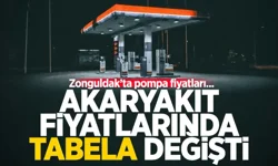 Zonguldak’ta akaryakıt fiyatlarında güncelleme