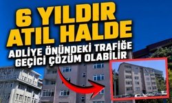 Zonguldak Adliyesi önünde trafik krizi büyüyor: Yıkılırsa nefes aldırabilir