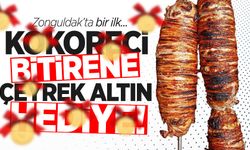 Zonguldak’ta bir ilk: Bir bütün kokoreci bitirene çeyrek altın hediye!