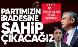 CHP’nin 81 il başkanından Özgür Özel’e destek açıklaması