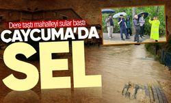 Çaycuma'da sağanak yağmur etkili oldu! 3 evi su bastı