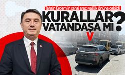 CHP’nin tepki gösterdiği noktada bu kez Tahsin Erdem’in aracı görüldü