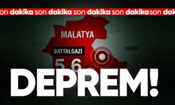 Malatya'da 5,6 büyüklüğünde deprem