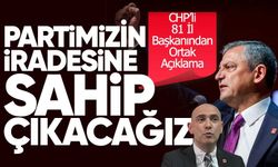 CHP’nin 81 il başkanından Özgür Özel’e destek açıklaması