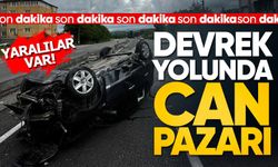 Kontrolden Çıkan Otomobil Takla Attı: Yaralılar Var