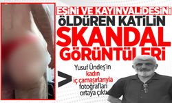 Eşini ve kayınvalidesini öld*ren kat*lin skandal görüntüleri