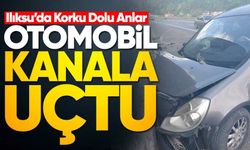 Kontrolden Çıkan Araç Kanala Uçtu!