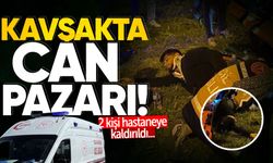 Kavşakta can pazarı: 2 kişi hastaneye kaldırıldı!
