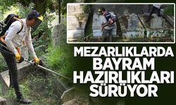 Belediye Ekiplerinden Mezarlıklarda Yoğun Mesai