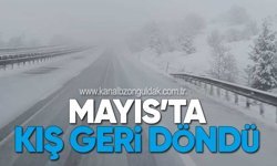 Zonguldak–Devrek Yolu Bembeyaz Oldu!
