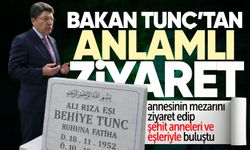 Önce annesinin mezarını ziyaret etti sonra şehit anneleri ile buluştu