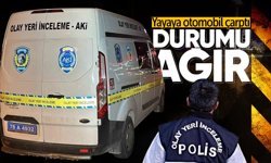 Otomobilin çarptığı yaya ağır yaralandı